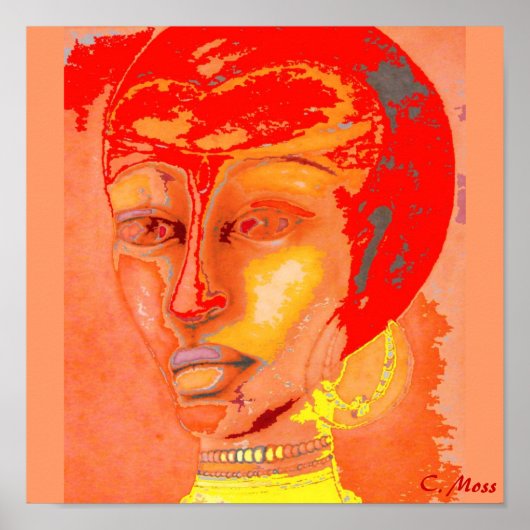 Canvas-Druck "Ethnischer Funk" Poster (Vorne)