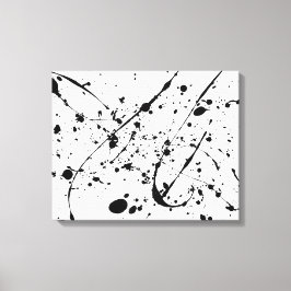 Canvas-Druck mit schwarzem Spritzer Leinwanddruck