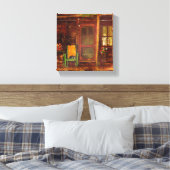 Canvas Druck Ölgemälde von rustikalen Cabin Porch Leinwanddruck (Insitu (Schlafzimmer))