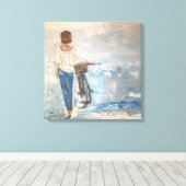 Canvas-Druck von Ursprungsöl auf Leinwand (Insitu (Holzboden))