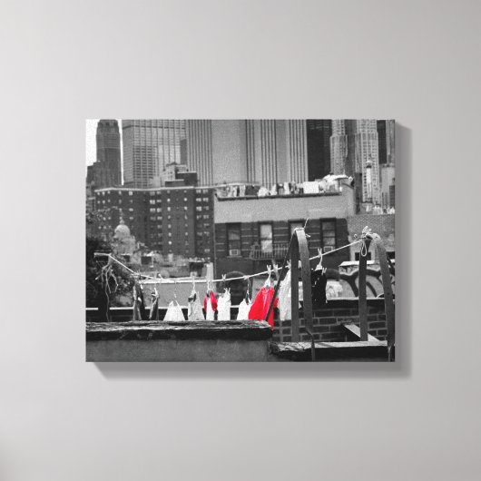 Canvas-Druck: Wäscheleine Leinwanddruck (Vorderseite)