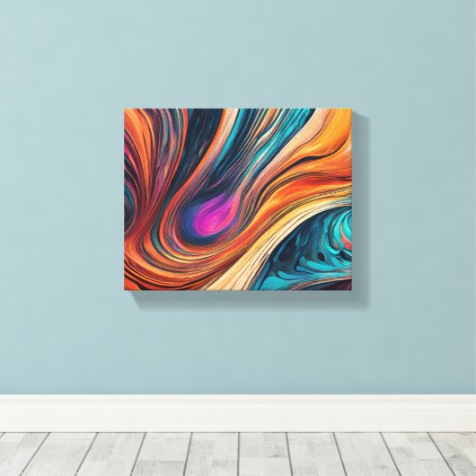 Canvas Drucke mit gemischter Farbgestaltung (Insitu (Holzboden))