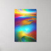 Canvas drucken Abstrakte Mauer Art Jewel Rainbow C Leinwanddruck (Vorderseite)