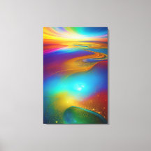 Canvas drucken Abstrakte Mauer Art Jewel Rainbow C