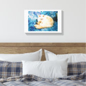 Canvas drucken mit persischer Katze Leinwanddruck (Insitu (Schlafzimmer))