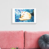 Canvas drucken mit persischer Katze Leinwanddruck (Insitu (Wohnzimmer))
