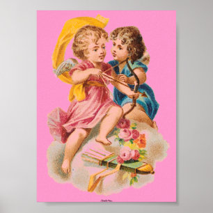 CANVAS DRUCKPOSTER VIKTORIANISCHE ERA CUPID POSTER