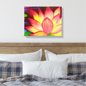 Canvas druckt Lotus Blume Malerei Art Leinwanddruck (Insitu (Schlafzimmer))