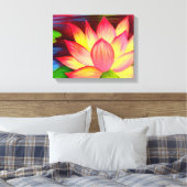 Canvas druckt Lotus Blume Malerei Art Leinwanddruck (Insitu (Schlafzimmer))