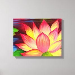 Canvas druckt Lotus Blume Malerei Art Leinwanddruck
