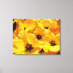 Canvas druckt Yellow Tulip Blume Festival Moon and Leinwanddruck