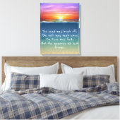 Canvas für Sunset-Speicher-Quote Leinwanddruck (Insitu (Schlafzimmer))