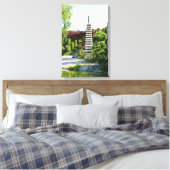 Canvas Garden Leinwanddruck (Insitu (Schlafzimmer))