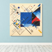 Canvas Global Error in Blue: Kandinsky Leinwanddruck (Insitu (Holzboden))