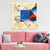 Canvas Global Error in Blue: Kandinsky Leinwanddruck (Insitu (Wohnzimmer))