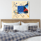 Canvas Global Error in Blue: Kandinsky Leinwanddruck (Insitu (Schlafzimmer))