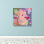 Canvas happy cows leinwanddruck (Insitu (Holzboden))