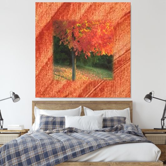 Canvas Herbst Leinwanddruck (Insitu (Schlafzimmer))
