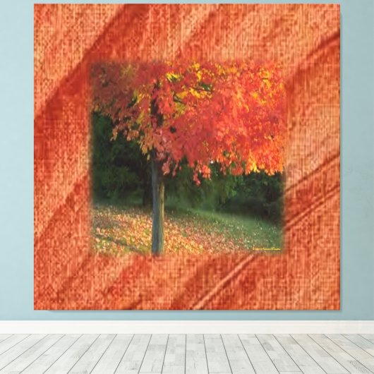 Canvas Herbst Leinwanddruck (Insitu (Holzboden))