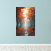 Canvas Herbst Print Leinwanddruck (Insitu (Holzboden))