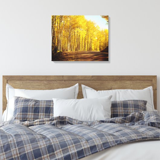 Canvas Herbstfarbe Leinwanddruck (Insitu (Schlafzimmer))