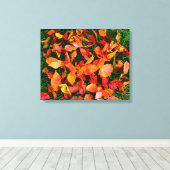 Canvas Herbstleaves Leinwanddruck (Insitu (Holzboden))