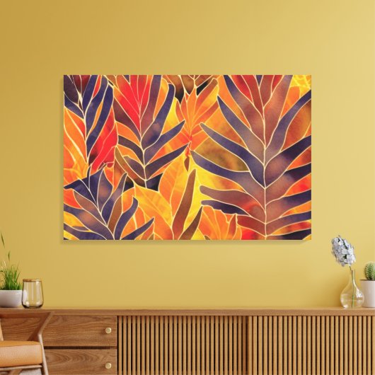 Canvas Herbstleaves Leinwanddruck (Insitu (Wohnzimmer))