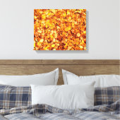 Canvas Herbstleder Leinwanddruck (Insitu (Schlafzimmer))