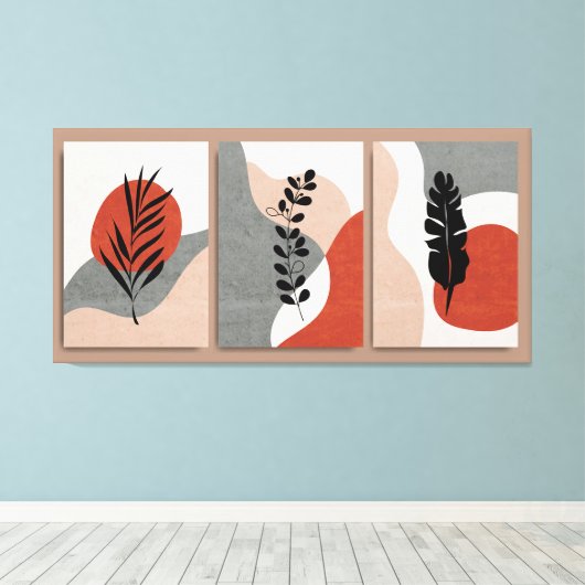 Canvas im modernen Kunststil drucken Leinwanddruck (Insitu (Holzboden))