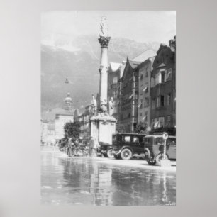 Canvas – Innsbruck – Mariensäule – 1929 – Vintage Poster