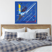 Canvas Kandinsky and the Blue Screen Chaos Leinwanddruck (Insitu (Schlafzimmer))