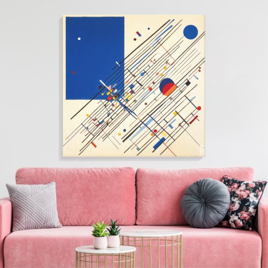 Canvas Kandinsky and the Digital Blackout Leinwanddruck (Insitu (Wohnzimmer))