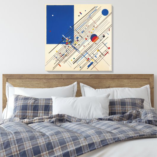 Canvas Kandinsky and the Digital Blackout Leinwanddruck (Insitu (Schlafzimmer))