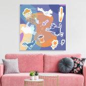 canvas koeien buiten leinwanddruck (Insitu (Wohnzimmer))