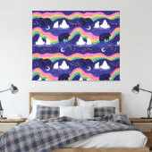 Canvas Lights Print Leinwanddruck (Insitu (Schlafzimmer))