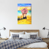 Canvas - Malerei Art Leinwanddruck (Insitu (Schlafzimmer))