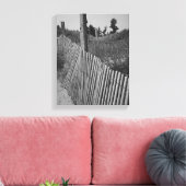 Canvas mit schwarzem und weißem Strand Leinwanddruck (Insitu (Wohnzimmer))