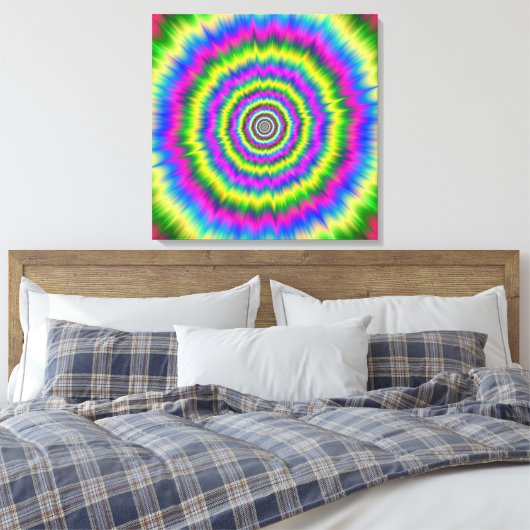 Canvas-Neon-Explosion Leinwanddruck (Insitu (Schlafzimmer))