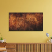 Canvas Print - Abstrakt getexturierter Rostbraun B Leinwanddruck (Insitu (Wohnzimmer))