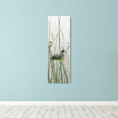 Canvas Print - American Coot in Reeds Leinwanddruck (Insitu (Holzboden))