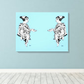 Canvas Print : Antike griechische Skulpturenstatue Leinwanddruck (Insitu (Holzboden))