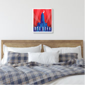 Canvas Print - Art Deco Empire State Gebäude Leinwanddruck (Insitu (Schlafzimmer))