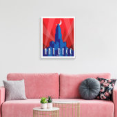Canvas Print - Art Deco Empire State Gebäude Leinwanddruck (Insitu (Wohnzimmer))
