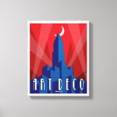 Canvas Print - Art Deco Empire State Gebäude Leinwanddruck (Vorderseite)