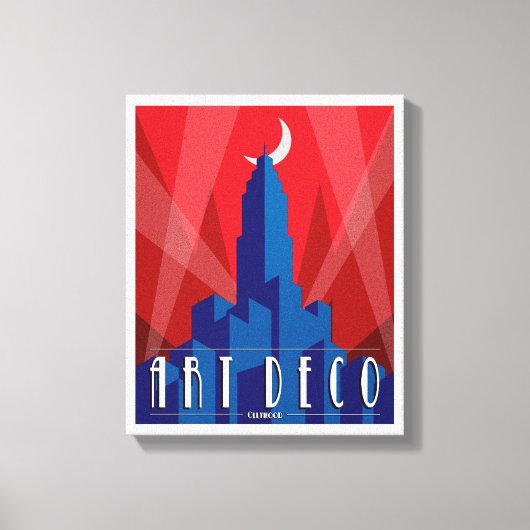 Canvas Print - Art Deco Empire State Gebäude Leinwanddruck (Vorderseite)