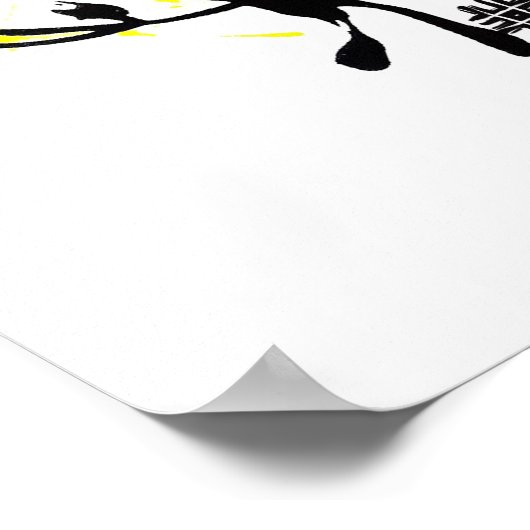 Canvas Print Bee Design Poster (Ecke)