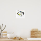 Canvas Print Bee Design Poster (Küche)