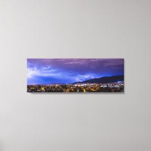 Canvas Print - Blitzschlag über Athen 2 Leinwanddruck