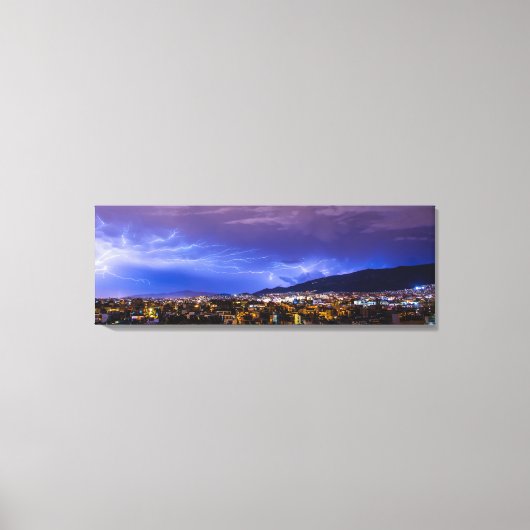 Canvas Print - Blitzschlag über Athen 2 Leinwanddruck (Vorderseite)