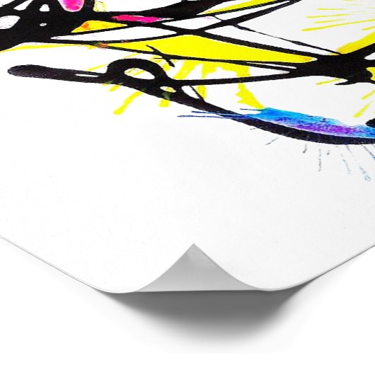 Canvas Print Cake Design Poster (Ecke)